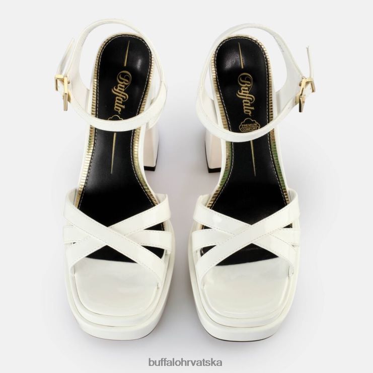 bijela Buffalo may donna veganske sandale s petom |sandale TDD6T250